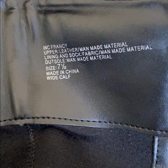 INC Black Wide Calf Leather Riding Boot - Picture 11 of 15